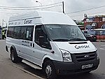 Бесплатный автобус Genser в пункт аренды автомобилей АрендаАвто-вгн на Новорязанском шоссе